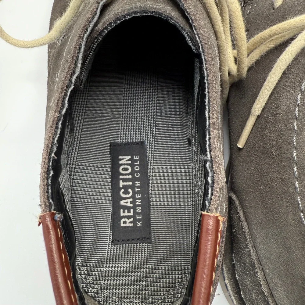 Reaction Kenneth Cole Mens Desert Wind Brown Suede‎ Leather Chukka Boots